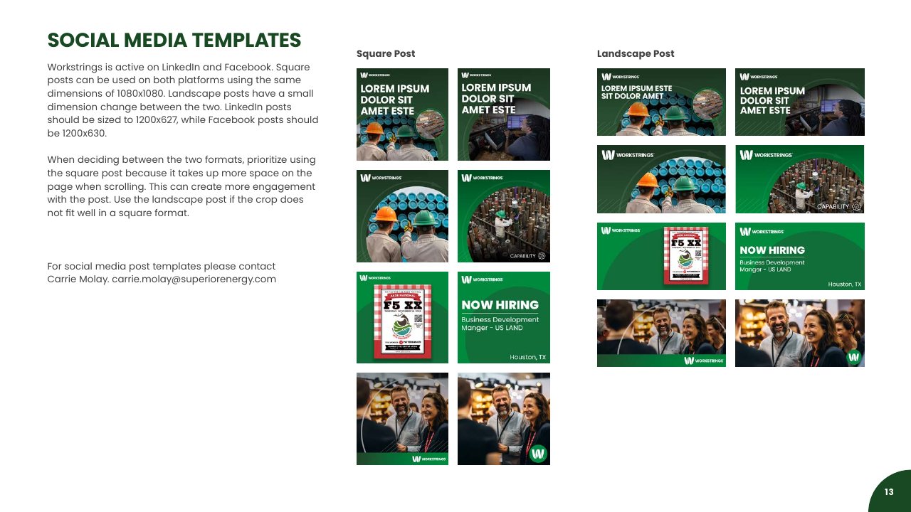 Brand guide. Social templates.