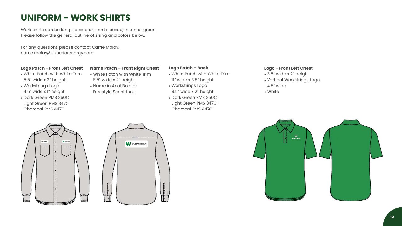 Brand guide. Uniforms.